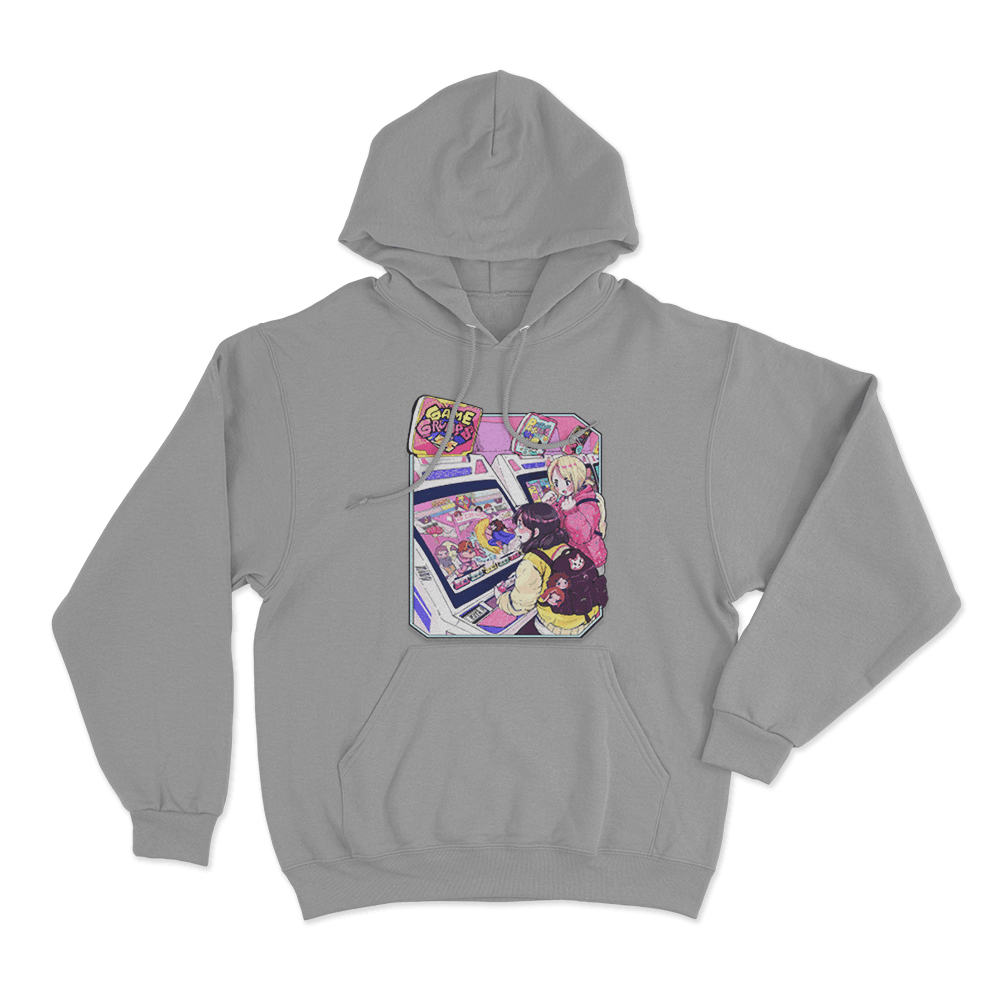 Game Grumps - Arcade Unisex Hoodie Grey Game Grumps Arcade Unisex Hoodie Grey