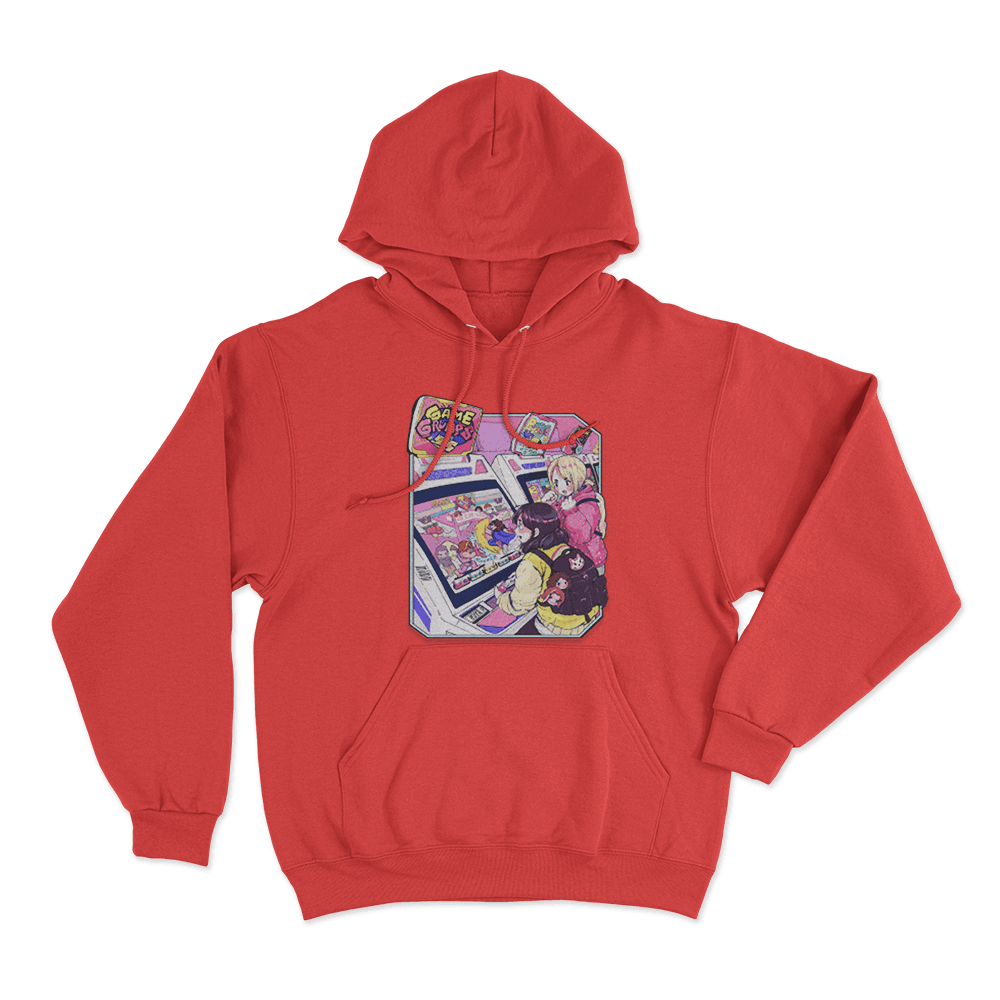 Game Grumps - Arcade Unisex Hoodie Red Game Grumps Arcade Unisex Hoodie Red