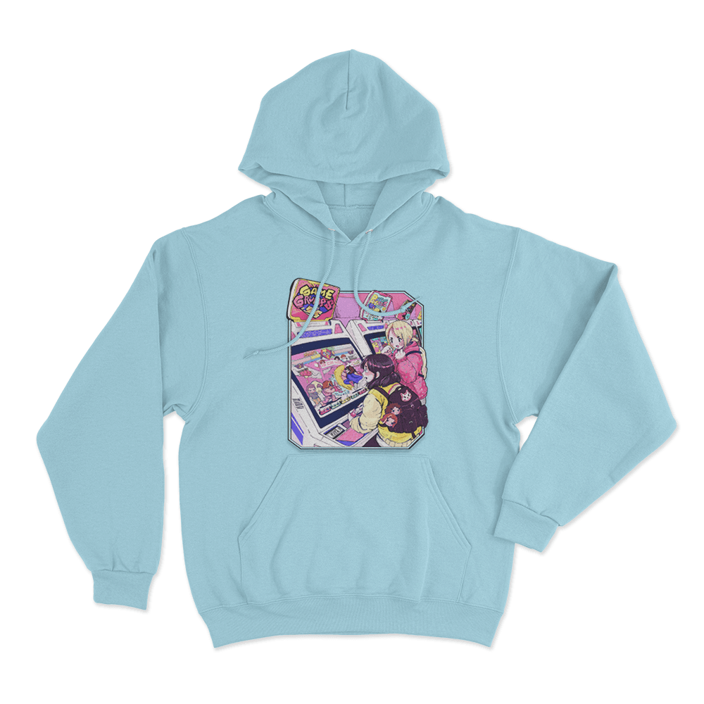 Game Grumps - Arcade Unisex Hoodie Sky Blue Game Grumps Arcade Unisex Hoodie Sky Blue