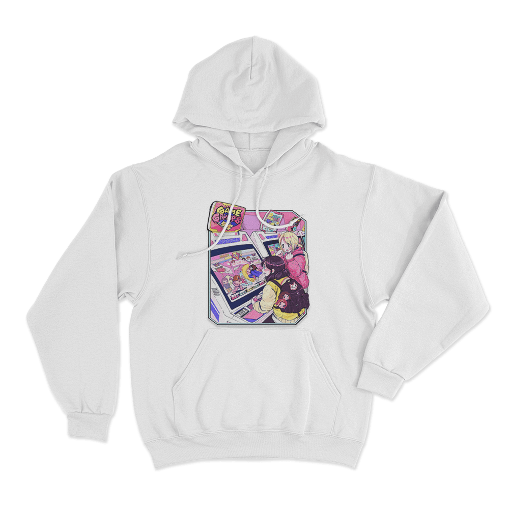 Game Grumps - Arcade Unisex Hoodie White Game Grumps Arcade Unisex Hoodie White