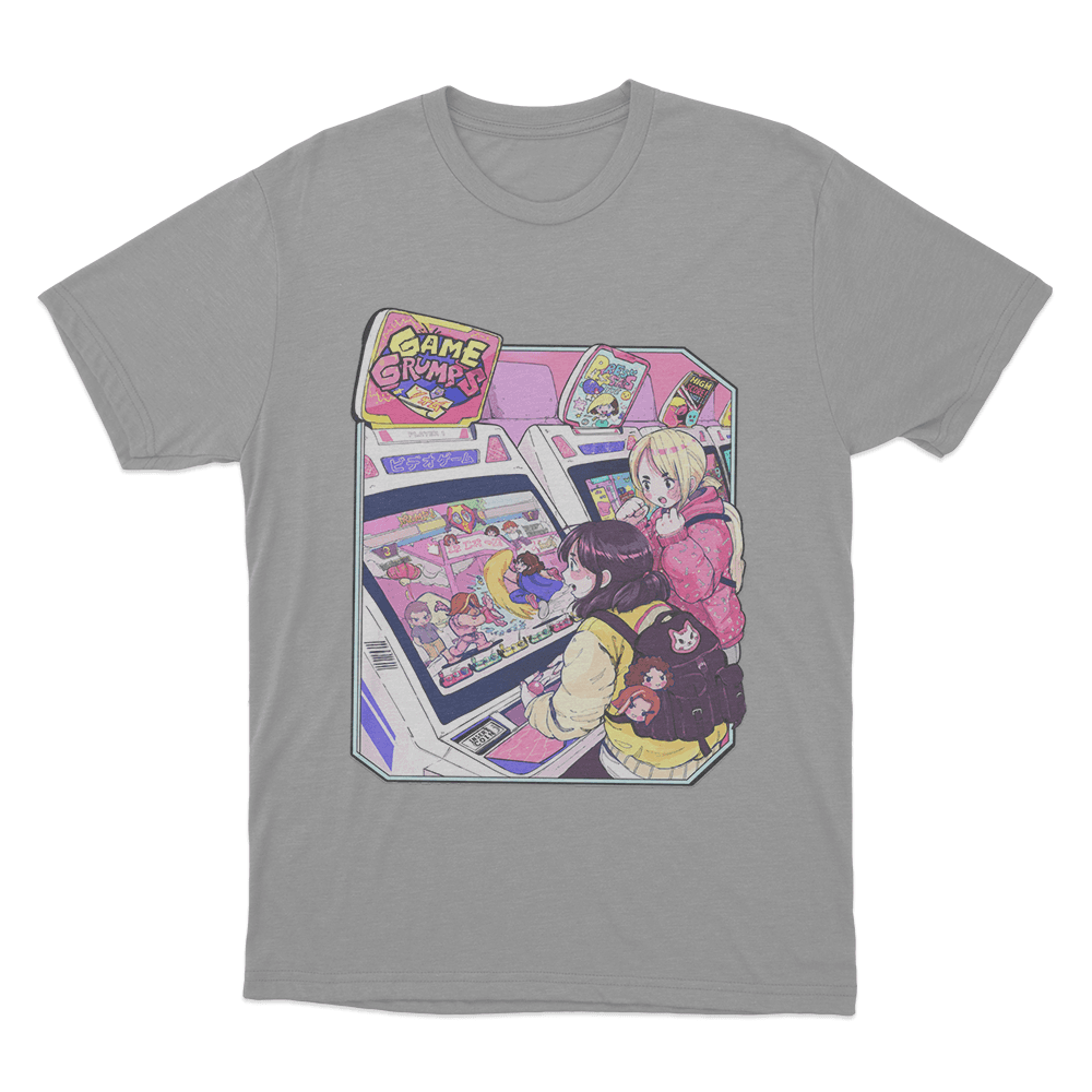 Game Grumps - Arcade Unisex T Shirt Grey Game Grumps Arcade Unisex T Shirt Grey