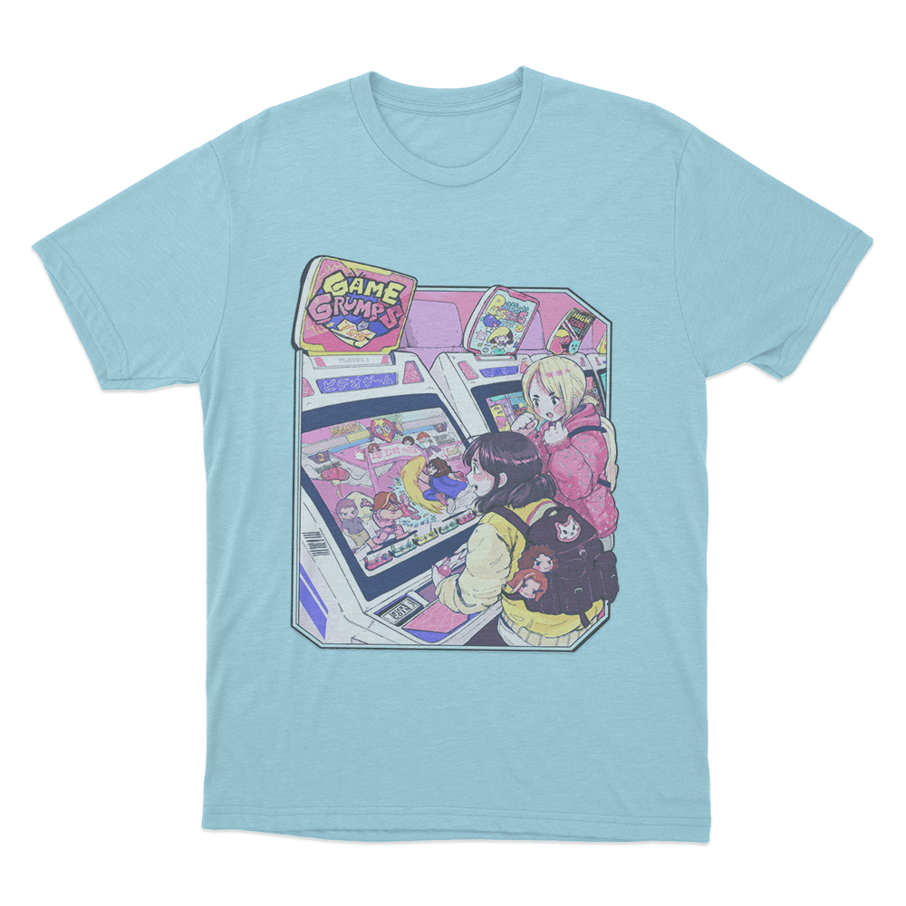 Game Grumps - Arcade Unisex T Shirt Sky Blue Game Grumps Arcade Unisex T Shirt Sky Blue