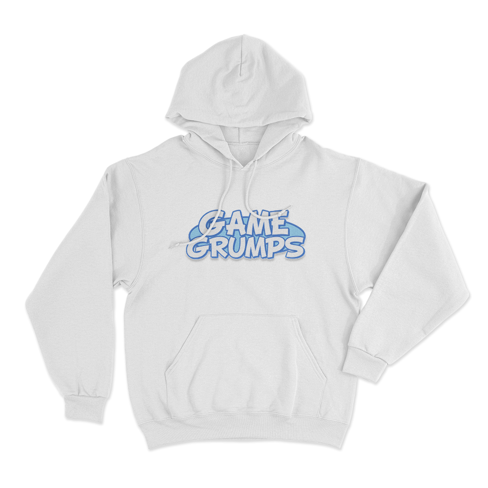 Game Grumps Logo Unisex Hoodie White Game Grumps Logo Unisex Hoodie White
