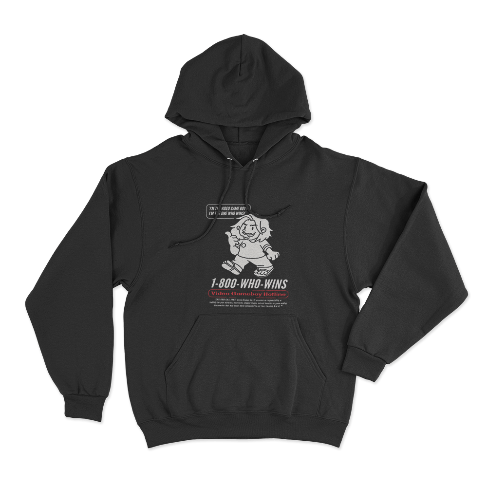 Game Grumps - Videogame Boy Hotline Unisex Hoodie Black Game Grumps Videogame Boy Hotline Unisex Hoodie Black