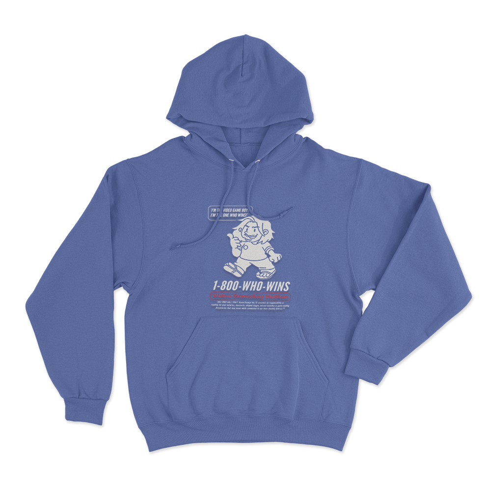 Game Grumps - Videogame Boy Hotline Unisex Hoodie Blue Game Grumps Videogame Boy Hotline Unisex Hoodie Blue