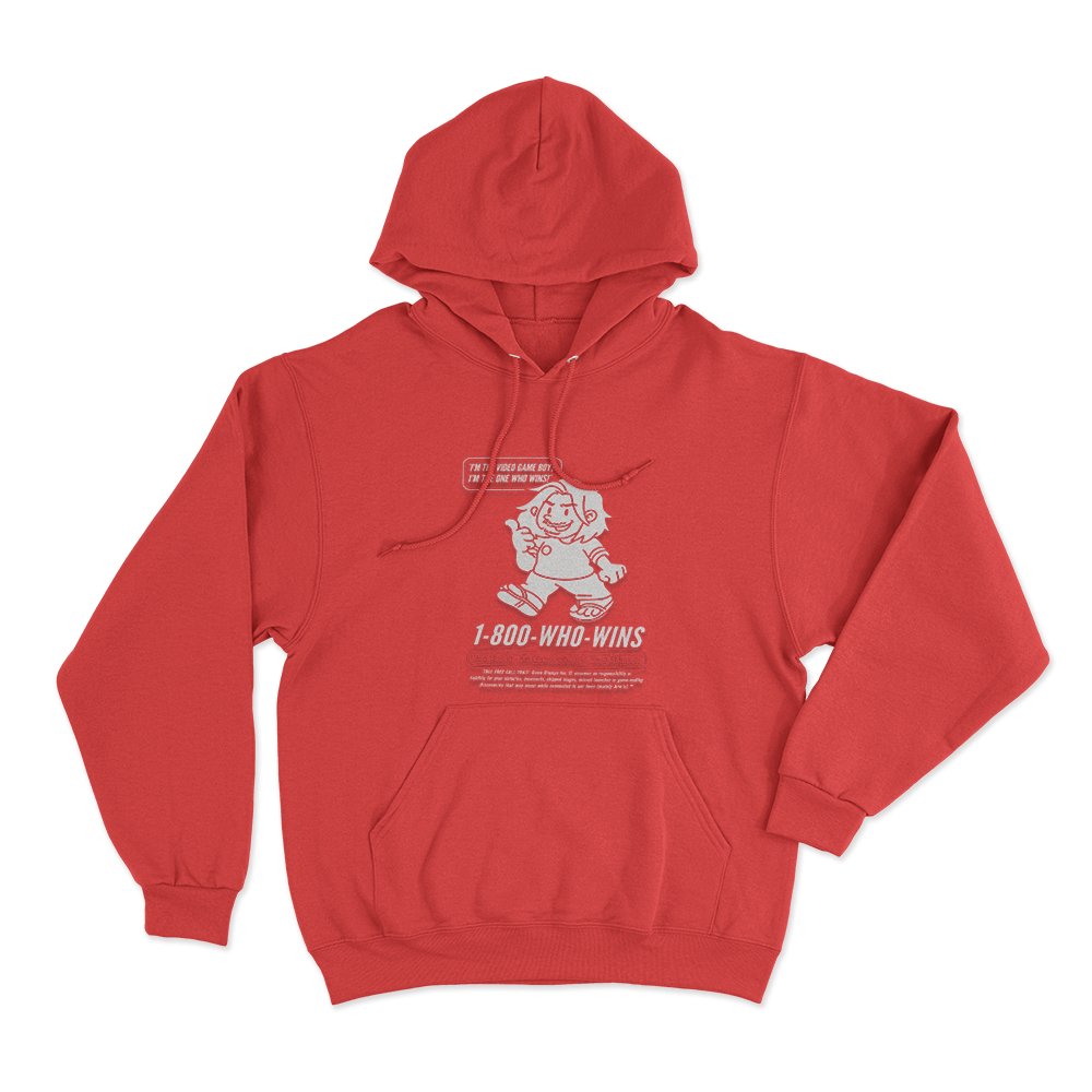 Game Grumps - Videogame Boy Hotline Unisex Hoodie Red Game Grumps Videogame Boy Hotline Unisex Hoodie Red