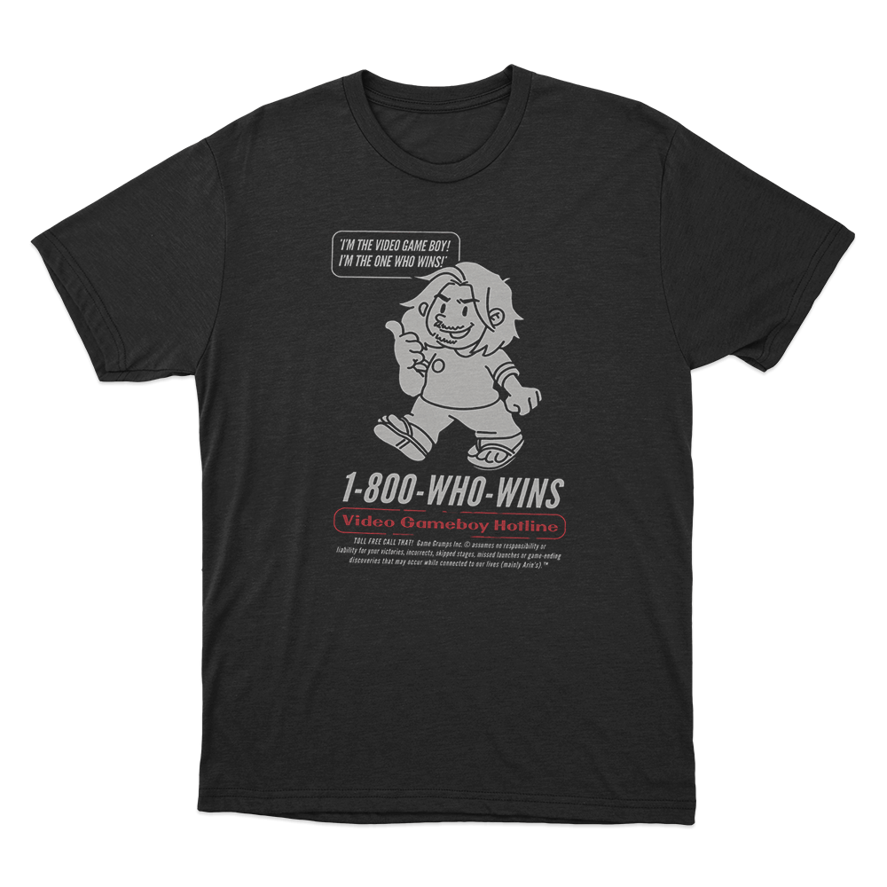 Game Grumps - Videogame Boy Hotline Unisex T Shirt Black Game Grumps Videogame Boy Hotline Unisex T Shirt Black