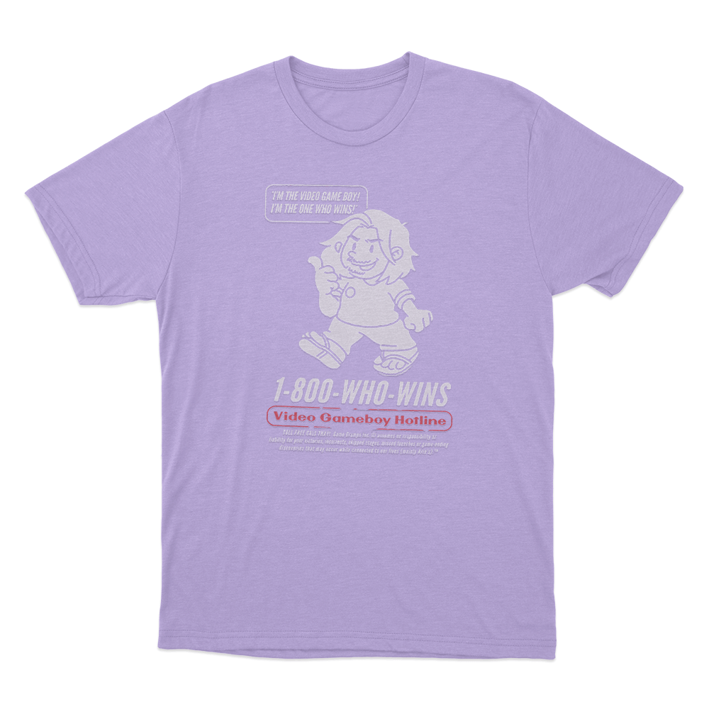Game Grumps - Videogame Boy Hotline Unisex T Shirt Purple Game Grumps Videogame Boy Hotline Unisex T Shirt Purple