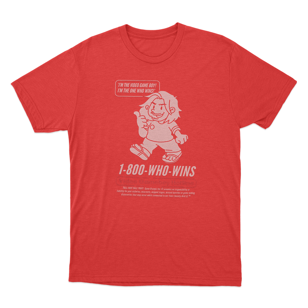 Game Grumps - Videogame Boy Hotline Unisex T Shirt Red Game Grumps Videogame Boy Hotline Unisex T Shirt Red