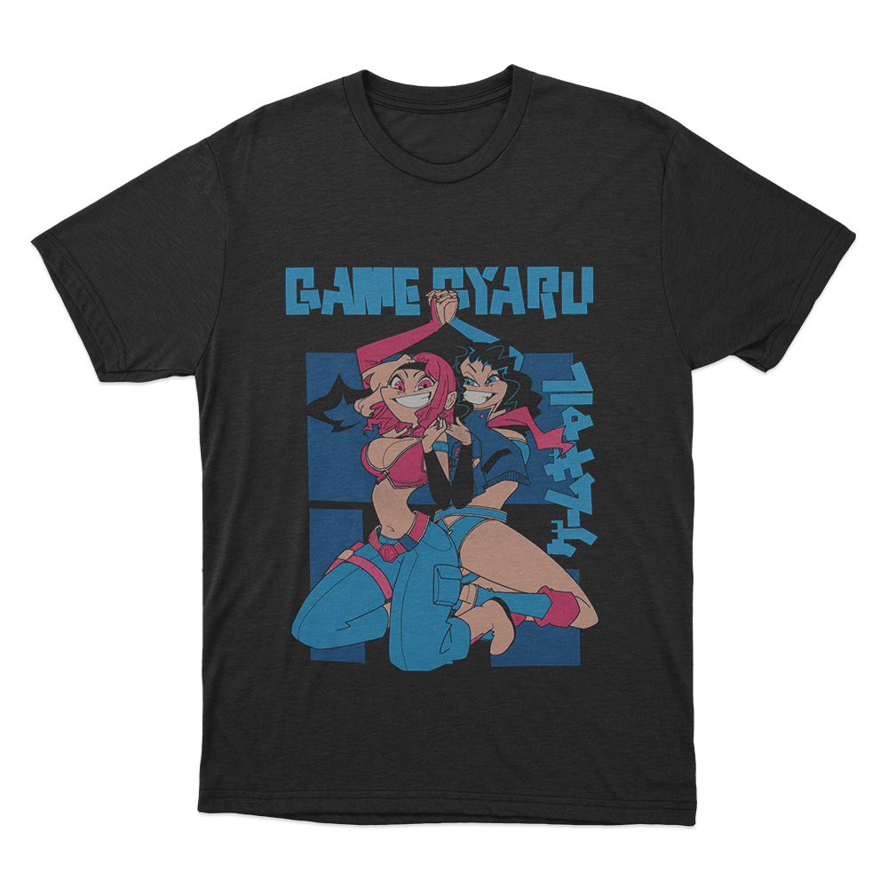Game Gyaru - “Back to Back” Unisex T Shirt Black Game Gyaru Back to Back Unisex T Shirt Black