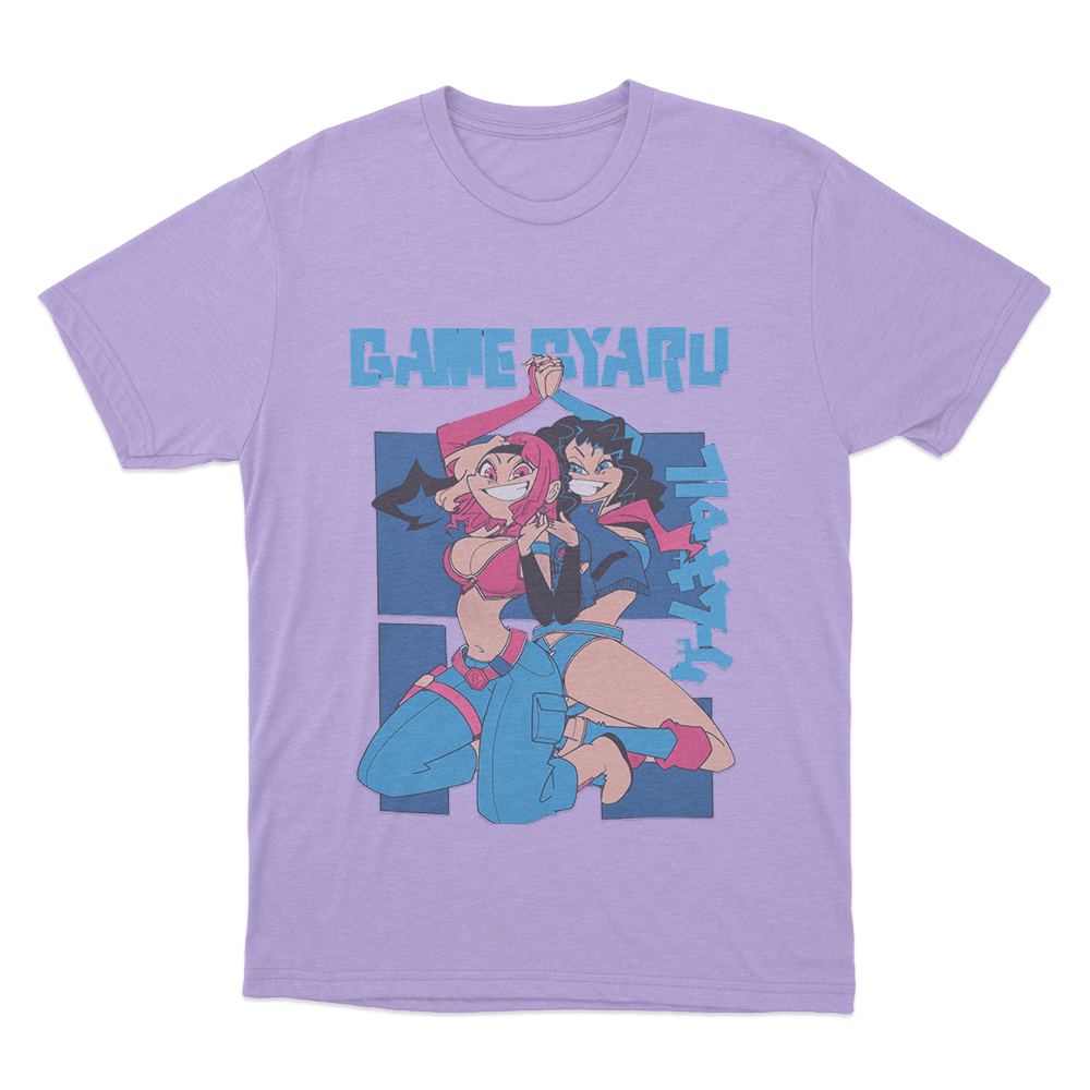 Game Gyaru - “Back to Back” Unisex T Shirt Purple Game Gyaru Back to Back Unisex T Shirt Purple