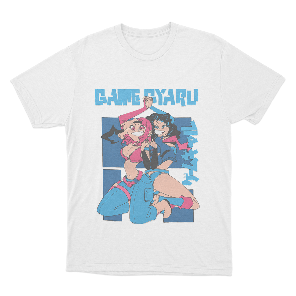 Game Gyaru - “Back to Back” Unisex T Shirt White Game Gyaru Back to Back Unisex T Shirt White