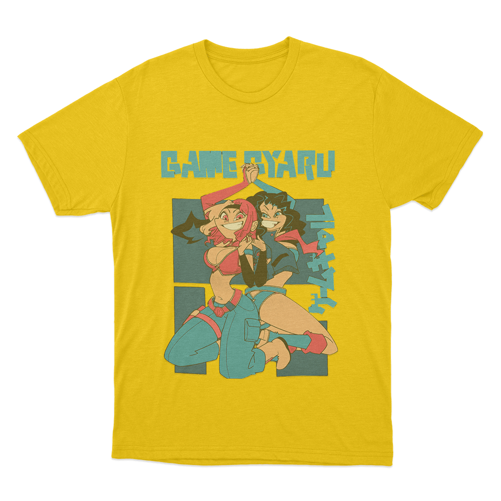 Game Gyaru - “Back to Back” Unisex T Shirt Yellow Game Gyaru Back to Back Unisex T Shirt Yellow