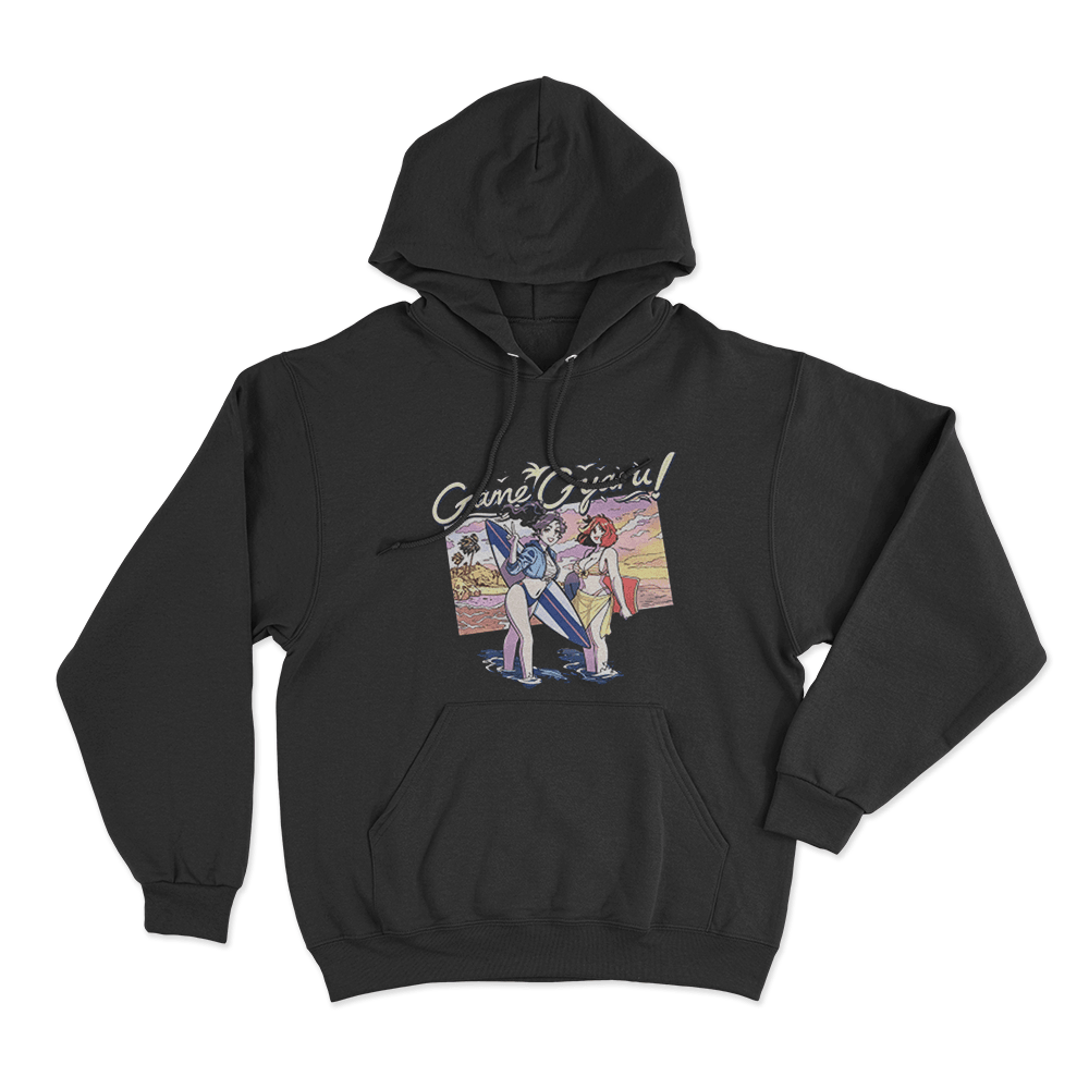 Game Gyaru - City Pop Unisex Hoodie Black Game Gyaru City Pop Unisex Hoodie Black