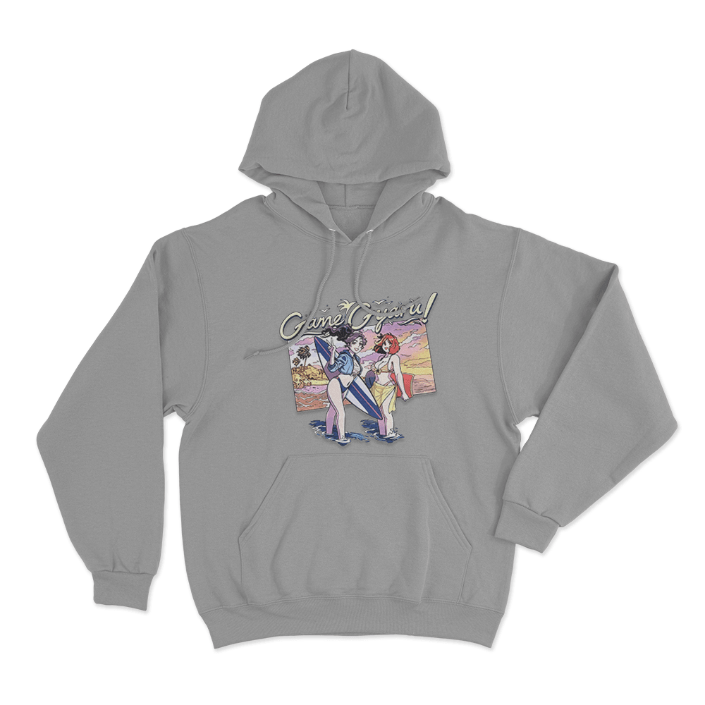 Game Gyaru - City Pop Unisex Hoodie Grey Game Gyaru City Pop Unisex Hoodie Grey