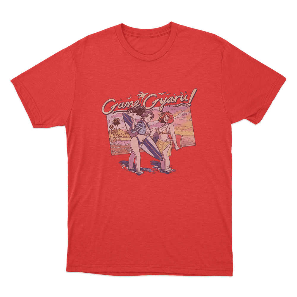 Game Gyaru - City Pop Unisex T Shirt Red Game Gyaru City Pop Unisex T Shirt Red