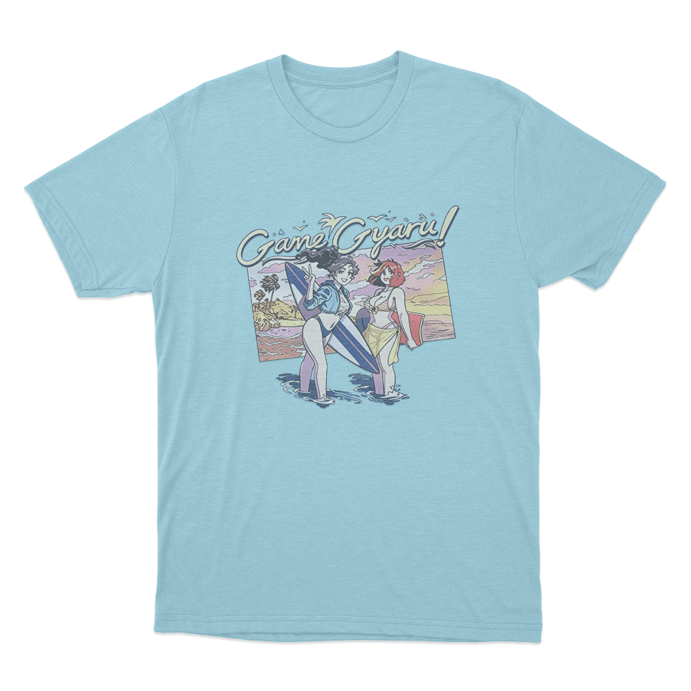 Game Gyaru - City Pop Unisex T Shirt Sky Blue Game Gyaru City Pop Unisex T Shirt Sky Blue