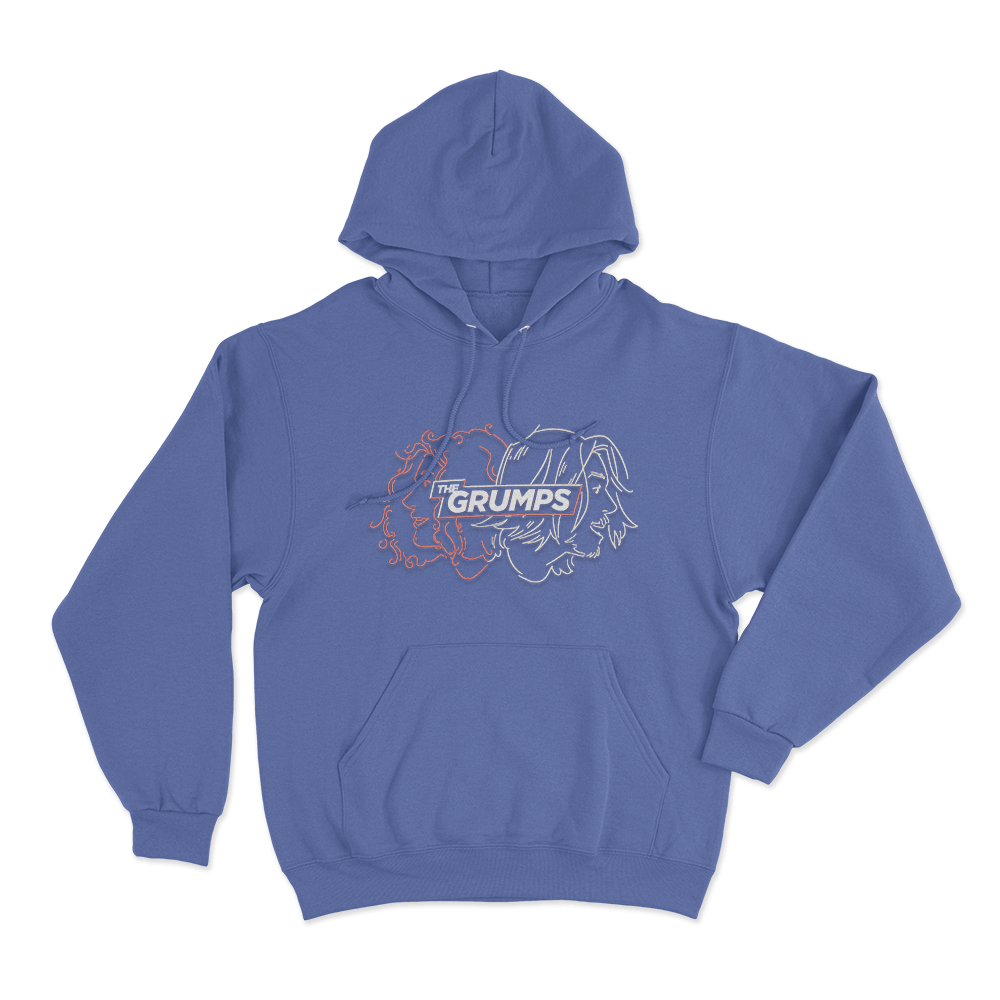 The Grumps Unisex Hoodie Blue The Grumps Unisex Hoodie Blue