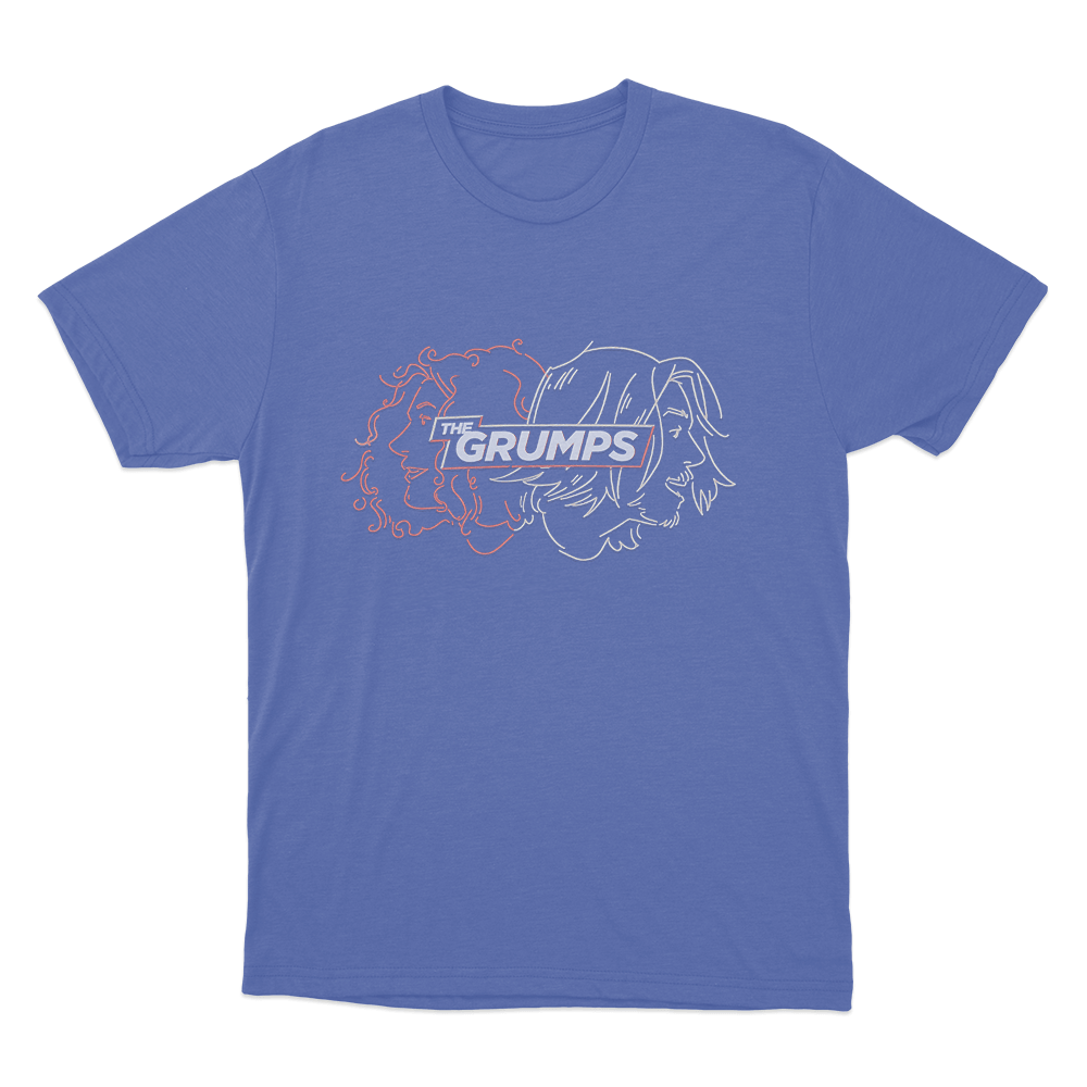 The Grumps Unisex T Shirt Blue The Grumps Unisex T Shirt Blue