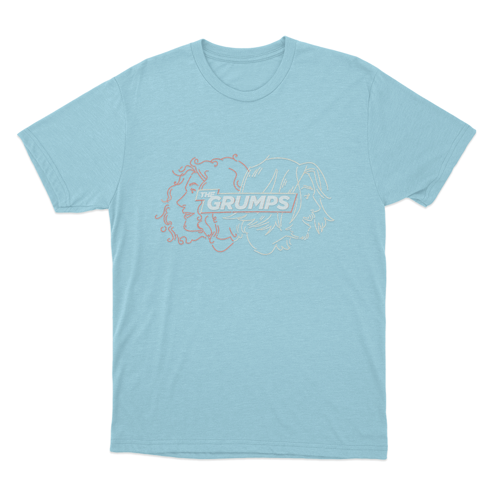The Grumps Unisex T Shirt Sky Blue The Grumps Unisex T Shirt Sky Blue