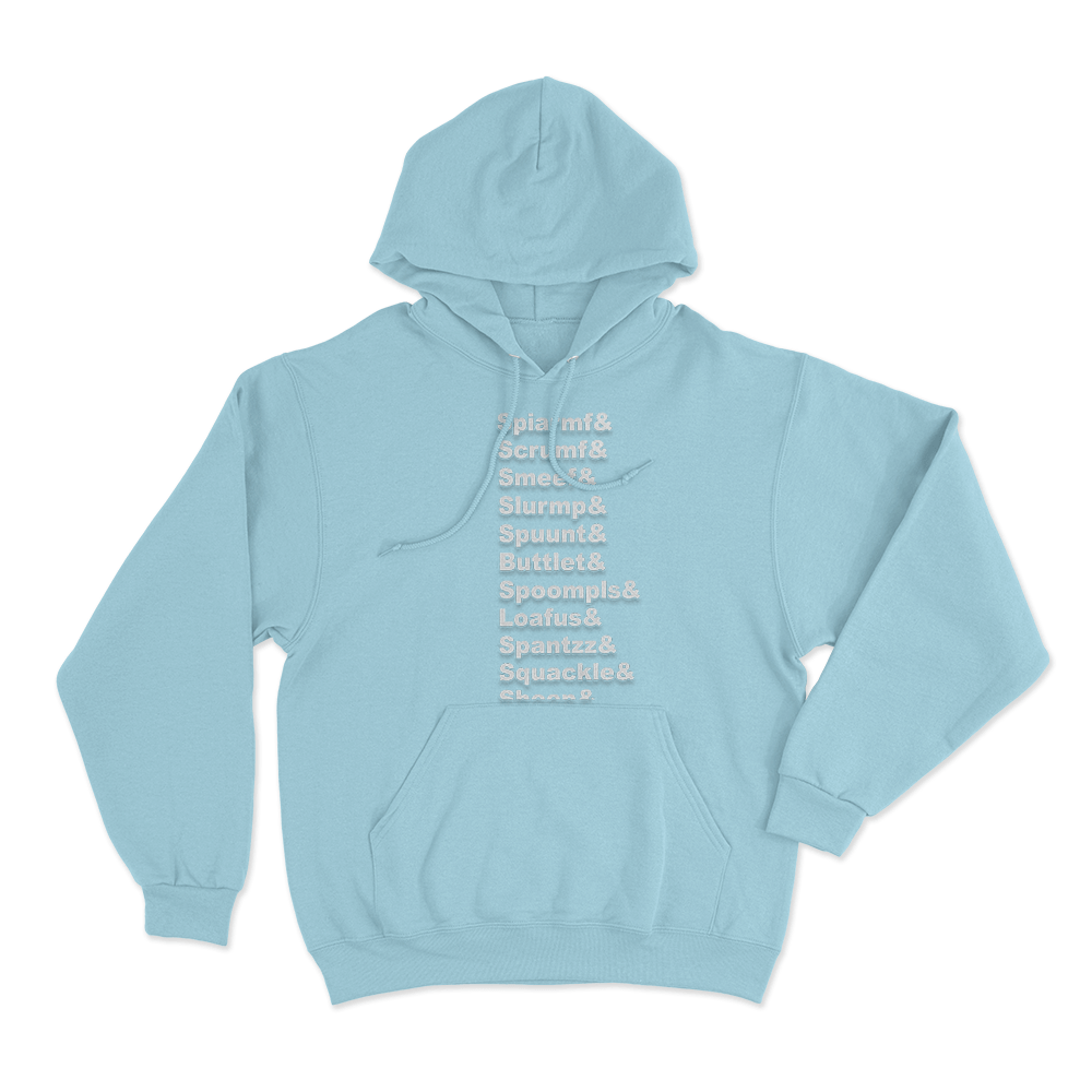 Zelda Names IV Unisex Hoodie Sky Blue Zelda Names IV Unisex Hoodie Sky Blue