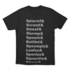 Zelda Names IV Unisex T Shirt Black