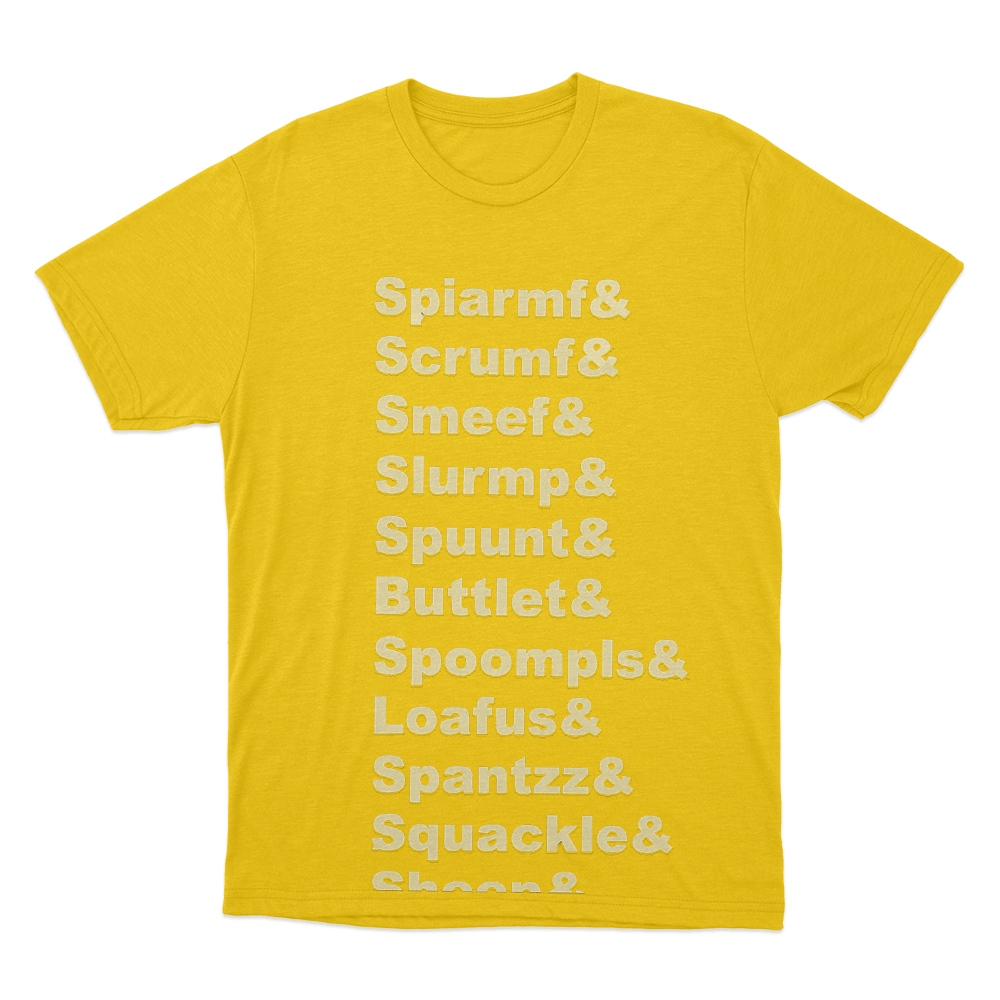 Zelda Names IV Unisex T Shirt Yellow Zelda Names IV Unisex T Shirt Yellow
